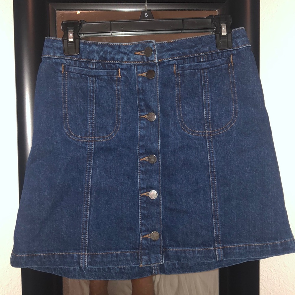Topshop denim skirt